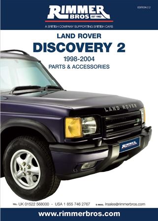 Land Rover Discovery 2 Catalogue 98-04 - DISCO 2 CAT - Rimmer Bros
